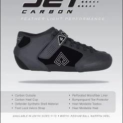 Quad Republic Skate Company Antik Jet Carbon - Now Available Boots