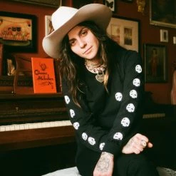 Born A Bad Seed Skull Tee Tops