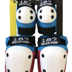 187 Killer Pads Combo Pack Red/White/Blue