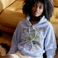 Quad Republic Skate Company The Beach Boys Us '80 Tour Oversized Hoodie Tops