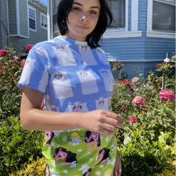 Nooworks Crop Top Grumpy Cat