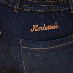 RAW STRETCH DENIM KARLETTAS