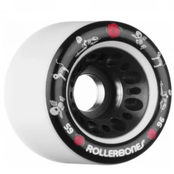 Rollerbones Pet Day Of The Dead Speed Wheel 59mm X 88a/59mm X 96a White 4 Pk