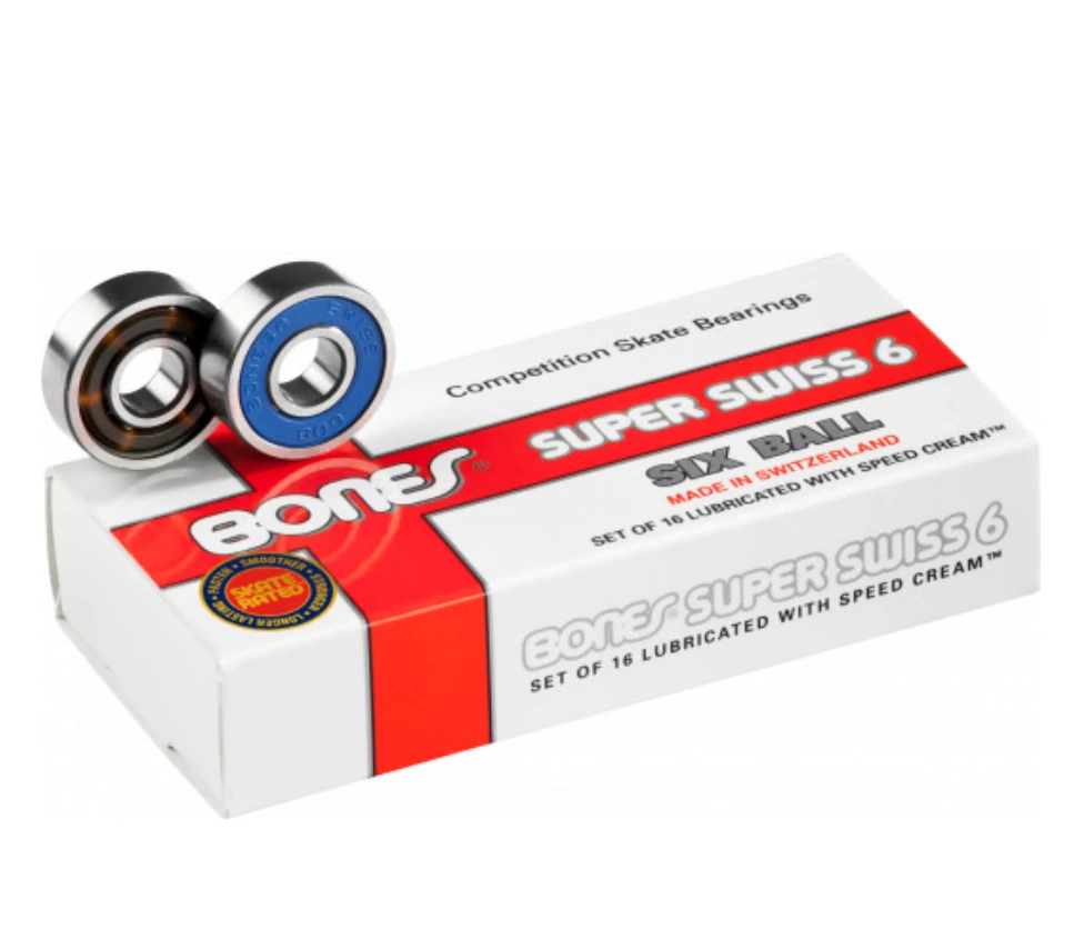 Bones® Super Swiss 6 Bearings 8mm 16 Pack 1 Bones® Super Swiss 6 Bearings 8mm 16 Pack
