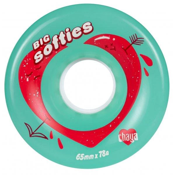 Chaya Big Softie's Wheels - Clear Teal - 4pk Outdoor Wheels 1 Chaya Big Softie's Wheels - Clear Teal - 4pk Outdoor Wheels