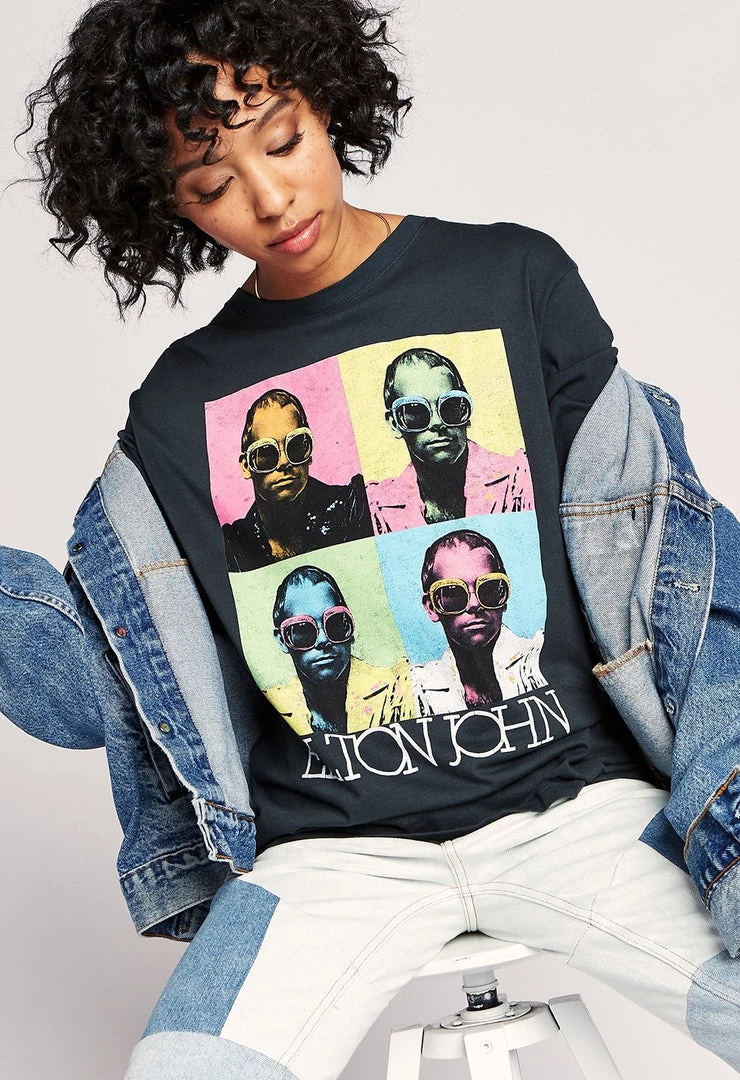 Daydreamer Tops Elton John - Pop Color Tee 2 Daydreamer Tops Elton John - Pop Color Tee