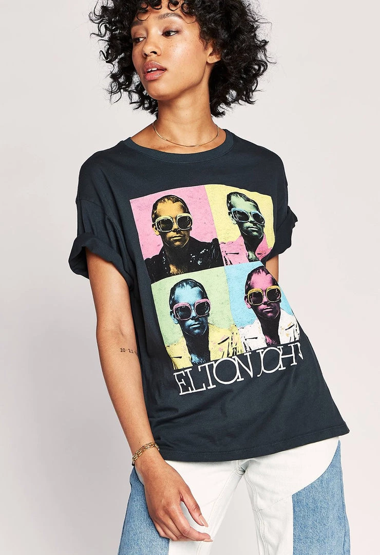 Daydreamer Tops Elton John - Pop Color Tee 3 Daydreamer Tops Elton John - Pop Color Tee