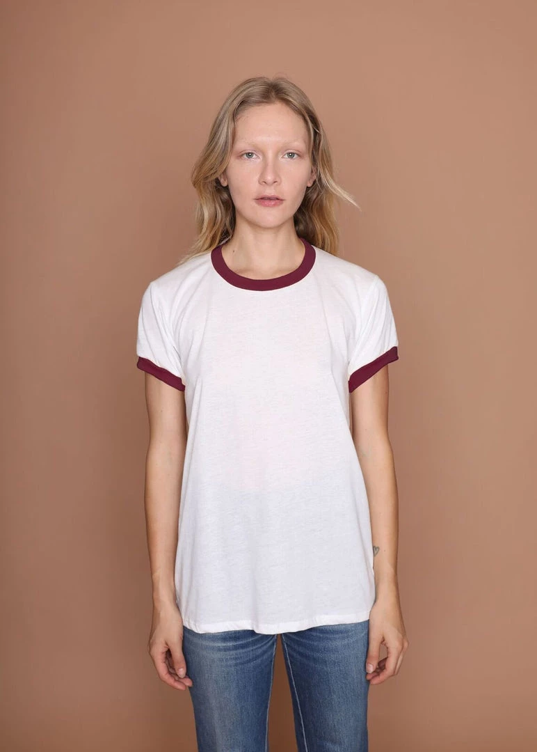Camp Ringer Tee - Maroon 1 Camp Ringer Tee - Maroon